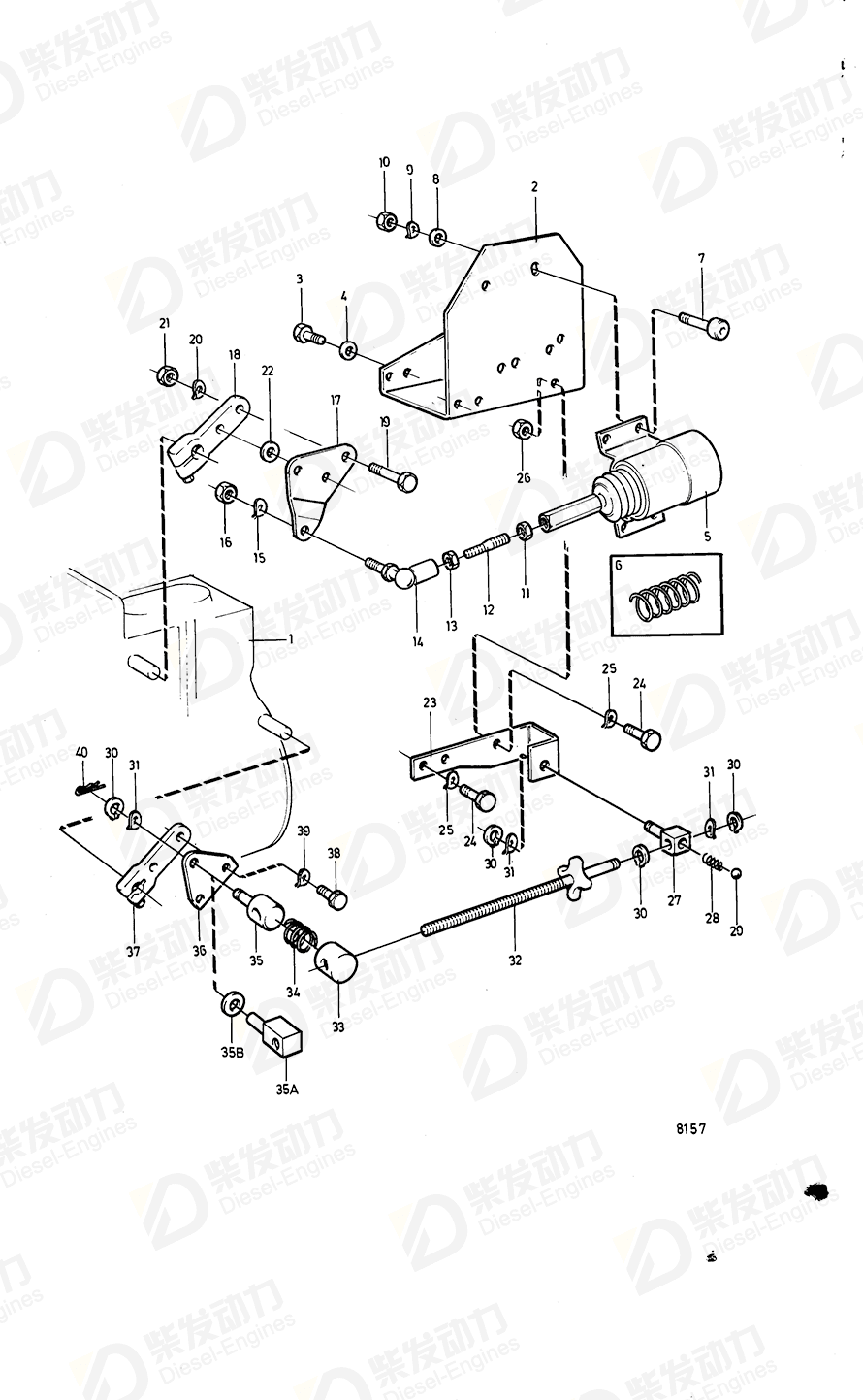 VOLVO Ball joint 959573 Drawing